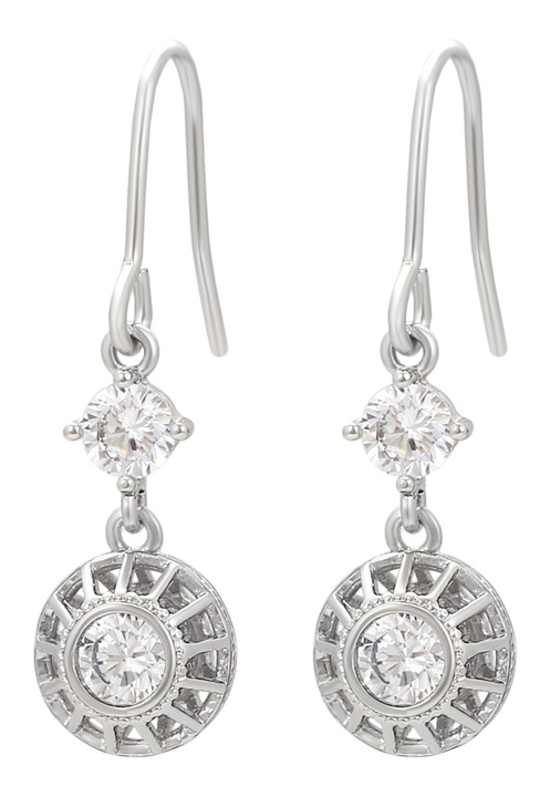 Cercei dama, Joella, argintii, cupru