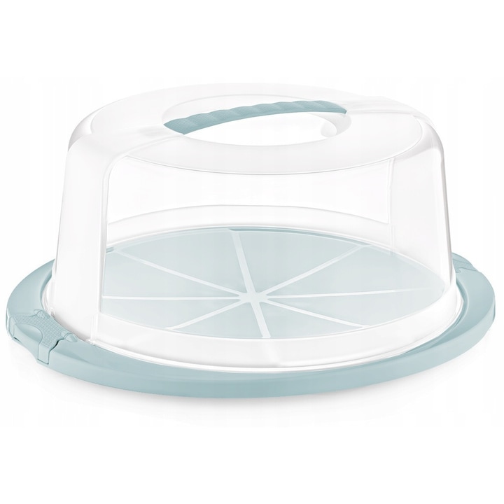 Chomik ételtartó doboz, kerek tortatartó, 30cm