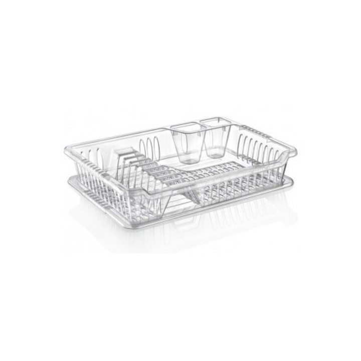 Сушилник за съдове Chomik с прозрачна тава, малък