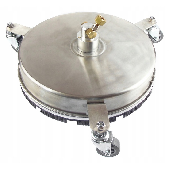 Perie T-Racer 15", Luka, din otel inoxidabil, pentru curatarea teraselor, compatibila cu masini de spalat Karcher HD/HDS