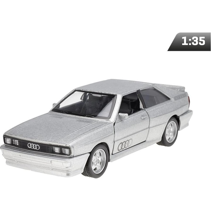 RMZ Audi Quattro Coupe 1:35 kisautó, ezüst
