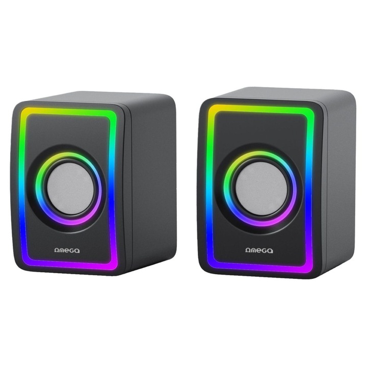 Platinet Omega OGG155 RGB Bluetooth Speaker Black, 291018, Hangszóró