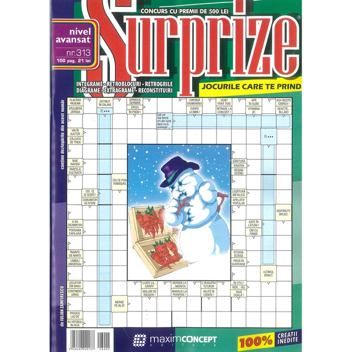 Integrame cu surprize 313 - nivel avansat, Editura Maxim