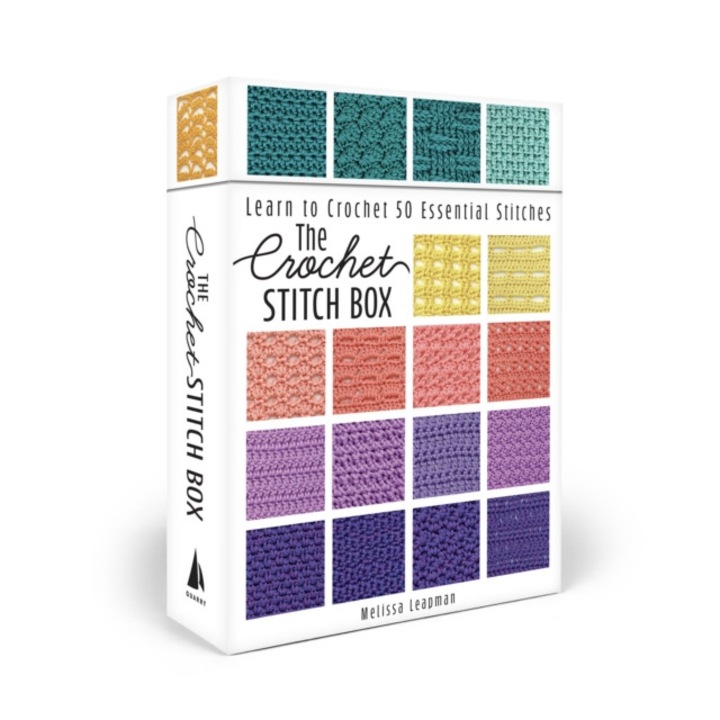 The Crochet Stitch Box: Learn To Crochet 50 Essential Stitches--includes How-to Booklet And Card Deck! - Melissa Leapman