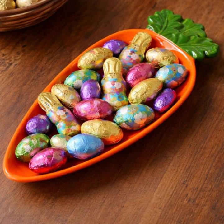 Suport pentru Oua cu Model de Paste Morcov 27x12cm