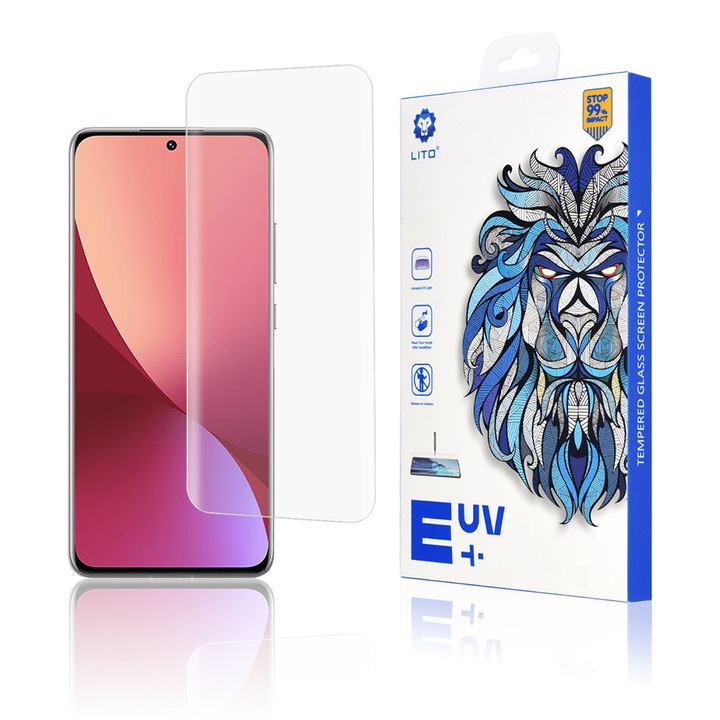 Folie pentru Xiaomi 12X, Full display, Sticla, Lito, Transparenta