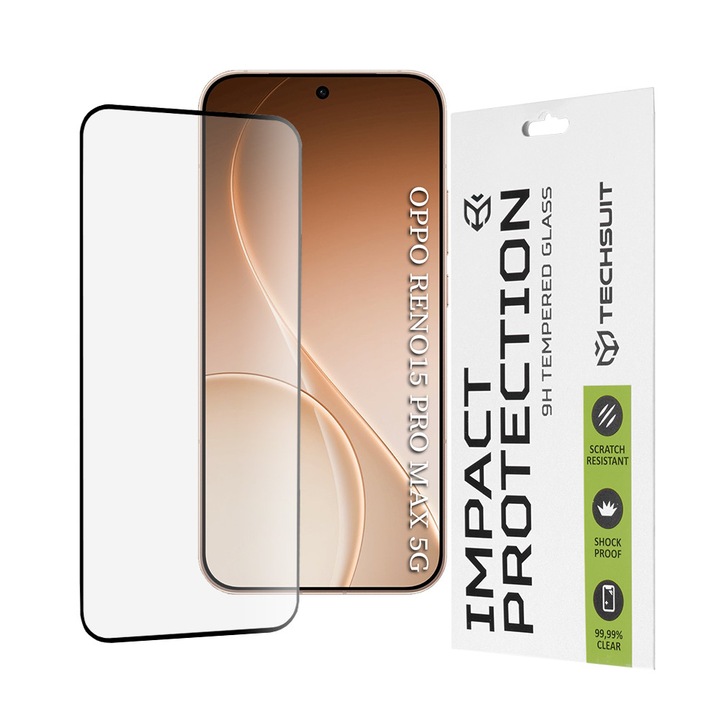 Folie pentru Oppo Reno15 Pro Max, Full display, Sticla, Danex, Transparenta