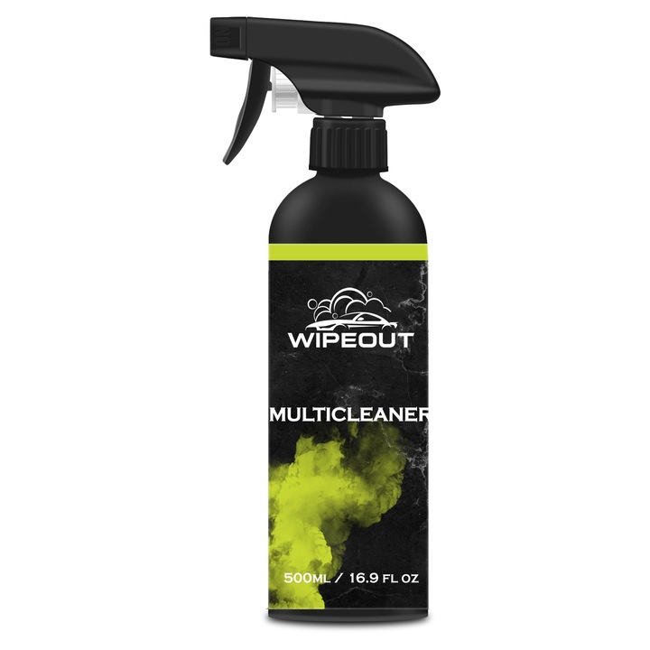 Solutie auto pentru curatare plastice, piele, alcantara, textil, WIPEOUT, MULTICLEANER, 500ml