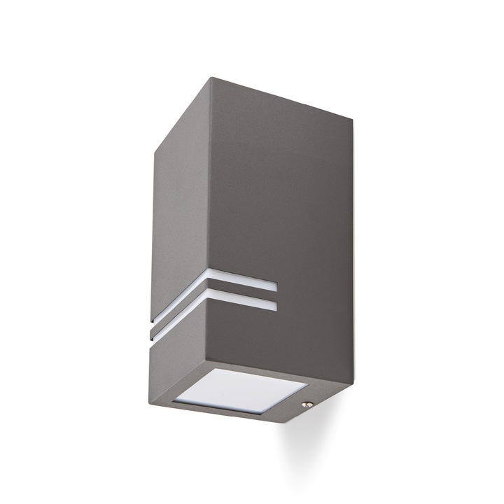 Аплик Quazar 11, алуминий, пластмаса, сив, 1xGU10