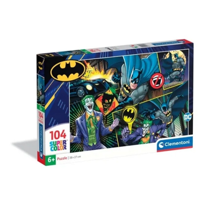 Puzzle 104 elemes Batman SuperKolor, többszínű, 6+ év