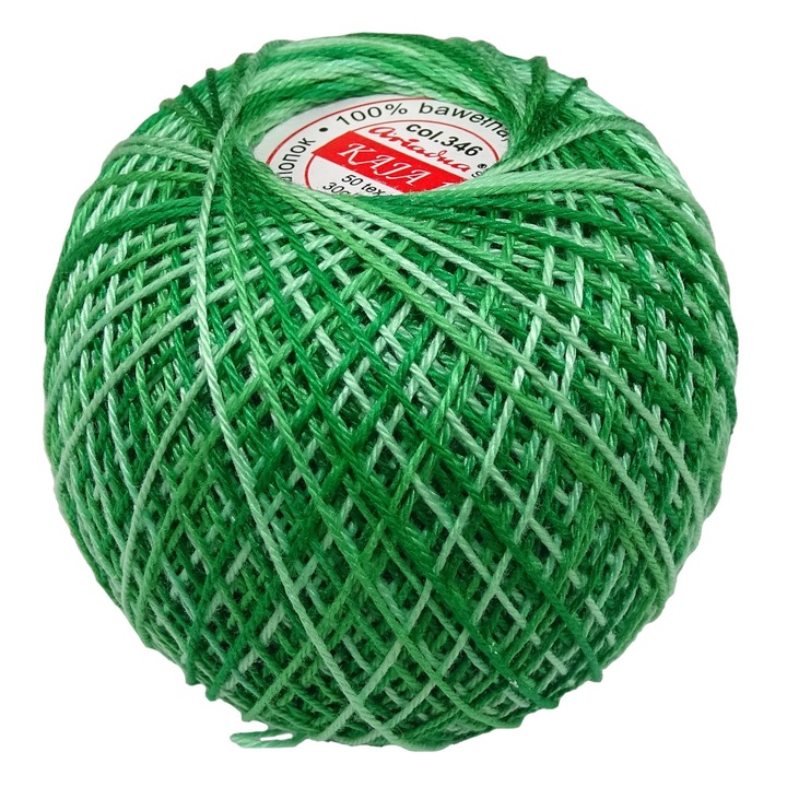 Kordonek ARIADNA Kaja, 30g, 200m, melanj, 18 culori disponibile