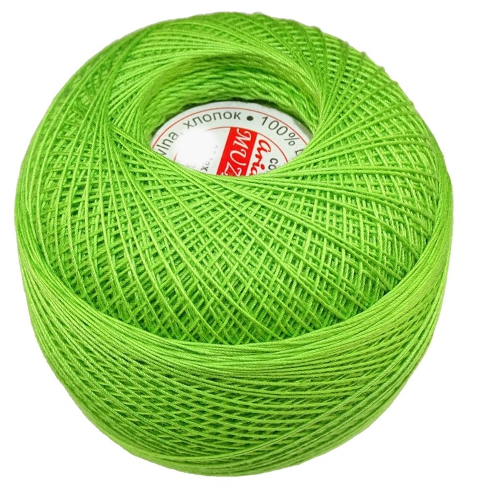 Kordonek ARIADNA MUZA 10 30x6, 100g, 525m, bumbac mercerizat, pentru crosetare