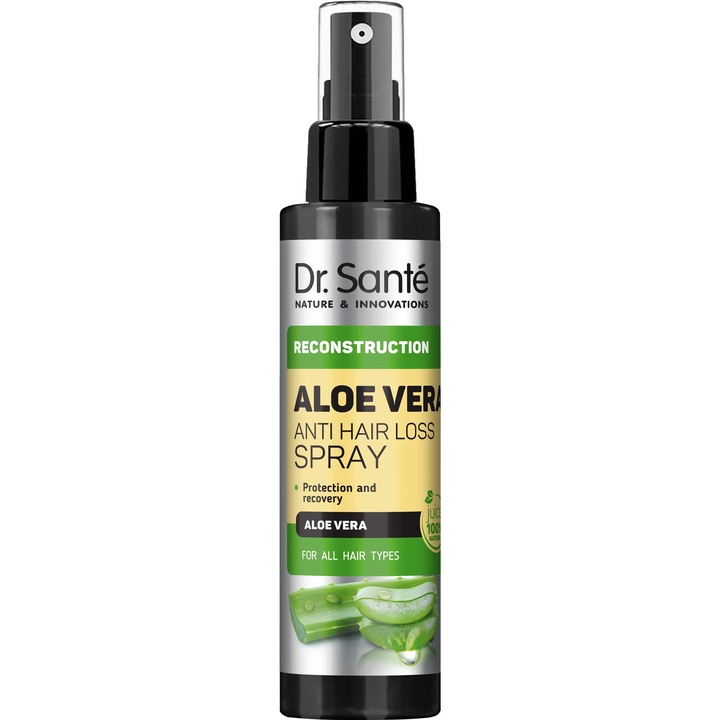 Spray pentru par Dr. Sante Aloe Vera, reconstructie, 150 ml, pentru toate tipurile de par, cu atomizor