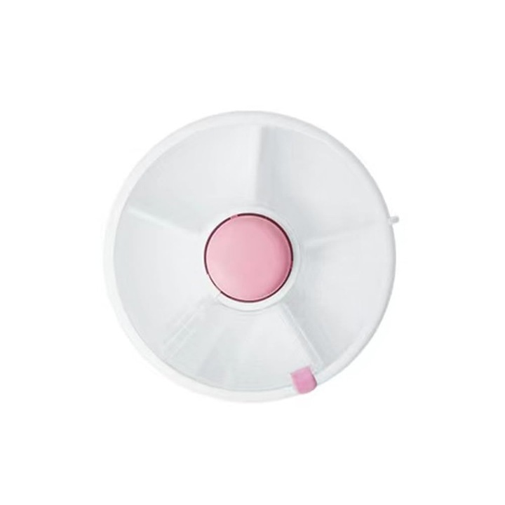 Élelmiszeres doboz, Koffer, 5 rekeszes tartály, átlátszó, 1/4 csésze rekeszenként