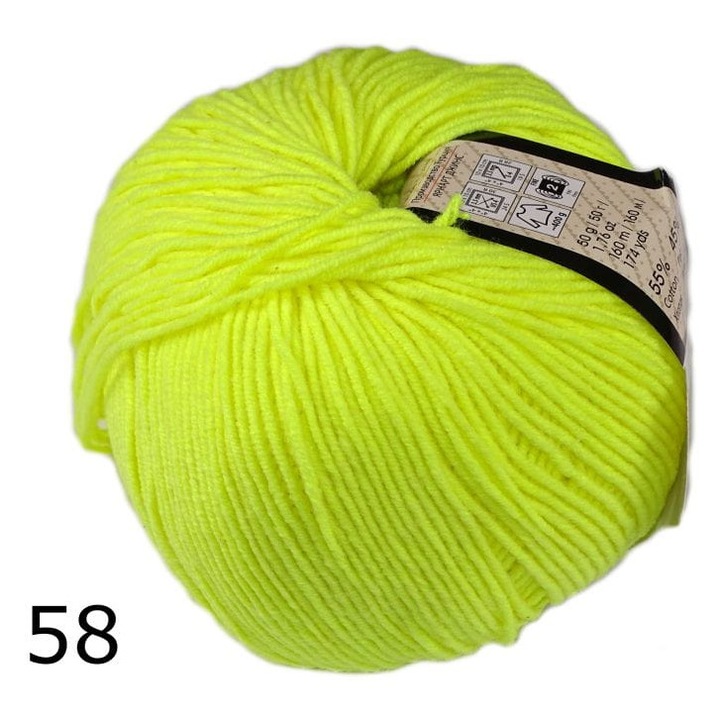 Garnitur Fire textile import Wloczka Jeans, 55% bumbac, 45% acril, 160m, 50g, 3,5mm