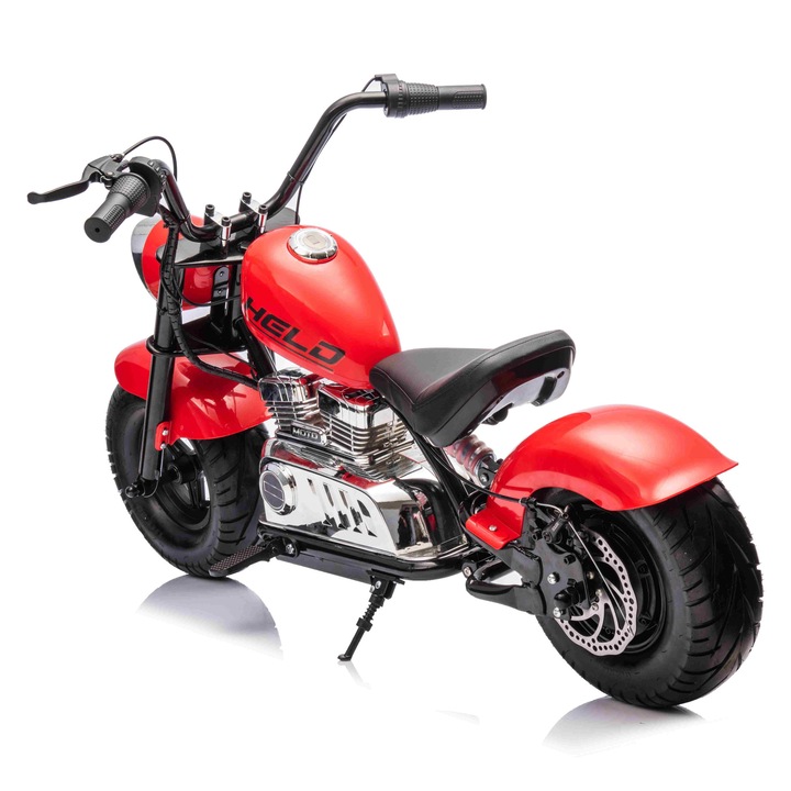 Motocicleta Chopper Warrior, rosie, pentru copii