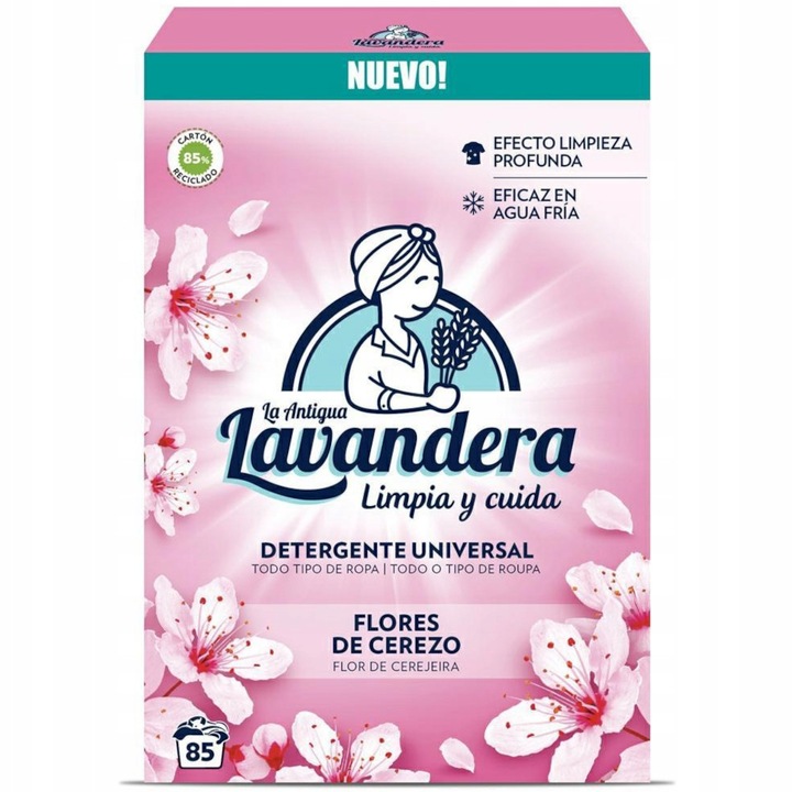 Detergent rufe Lavandera, 4,675kg, pentru 85 spalari, parfum floral, eficient impotriva petelor
