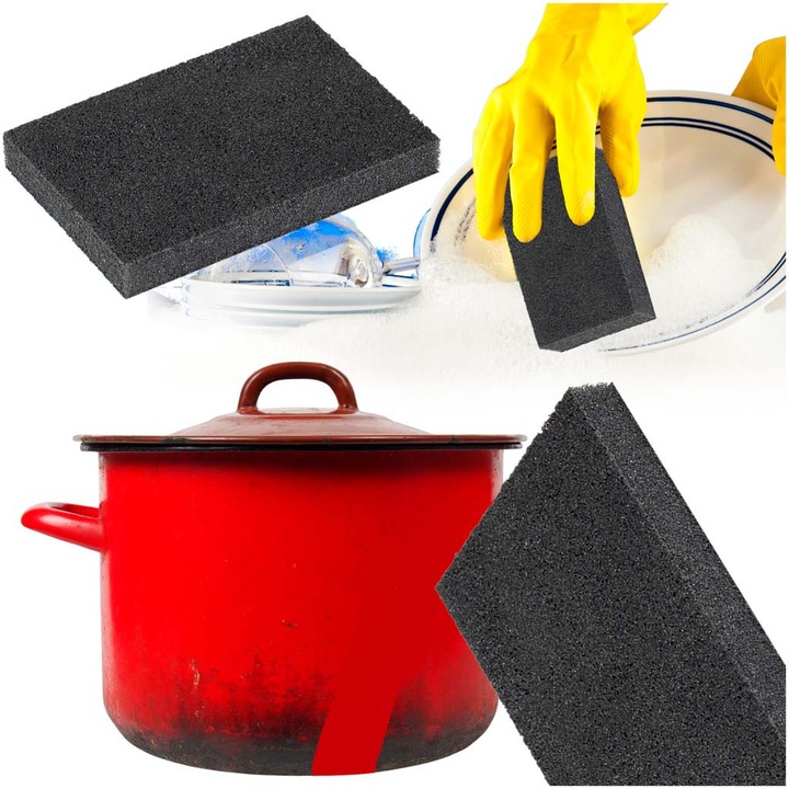 Burete de curatare Luka, multifunctional, negru