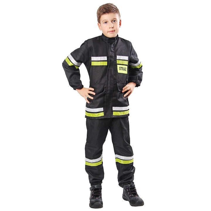 Costum de Pompier 2-piese, 130/140, multicolor, pentru copii