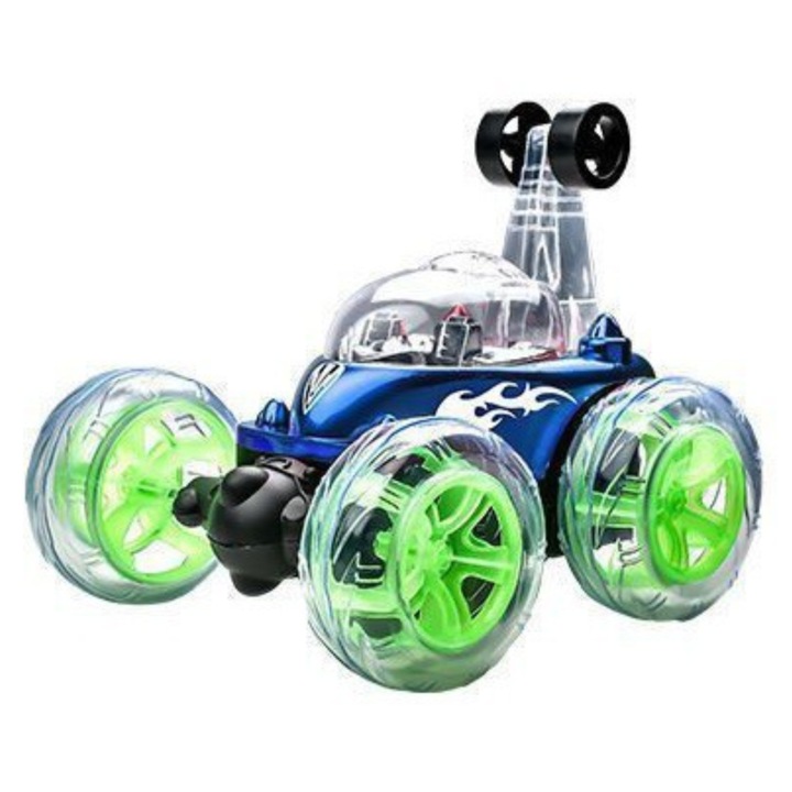 Masinarca cu telecomanda Twister, R2 Invest, albastra, set cu telecomanda, 13x15x13cm