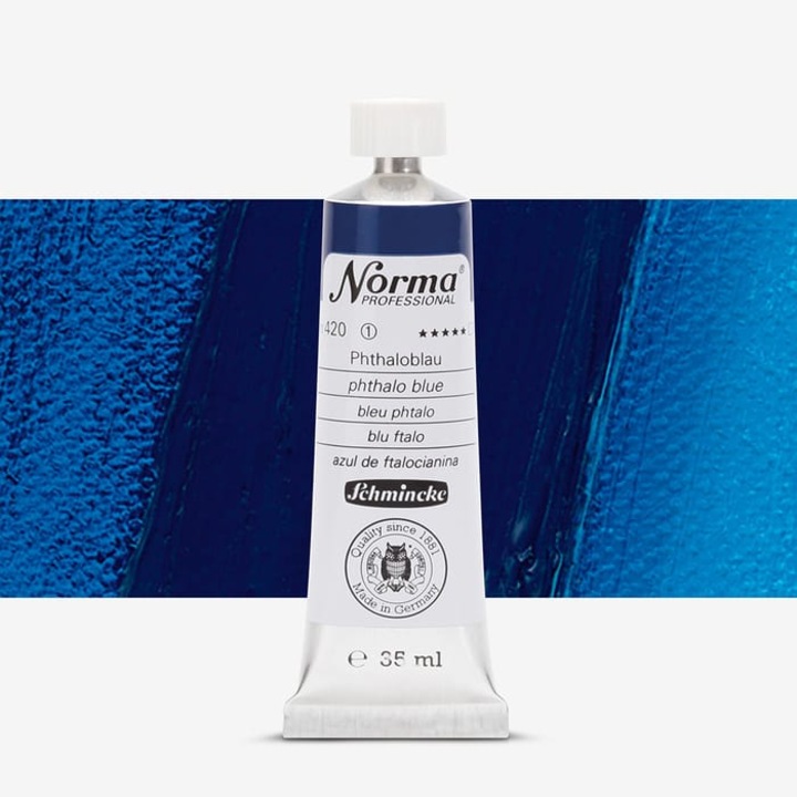 Culori ulei extra-fine 35 ml Norma - Schmincke, 420 Phthalo blue