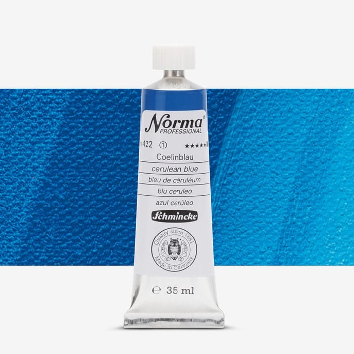 Culori ulei extra-fine 35 ml Norma - Schmincke, 422 Cerulean blue