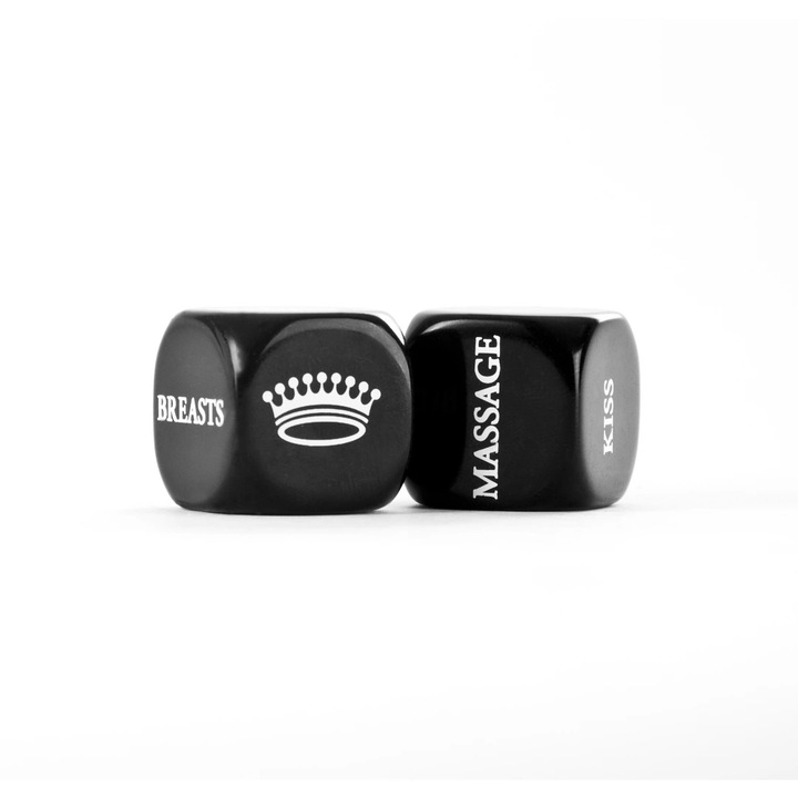 Set 2 zaruri erotice, ShotsToys Touche, Passionate Love Dice, 2 zaruri, 2x2x2cm