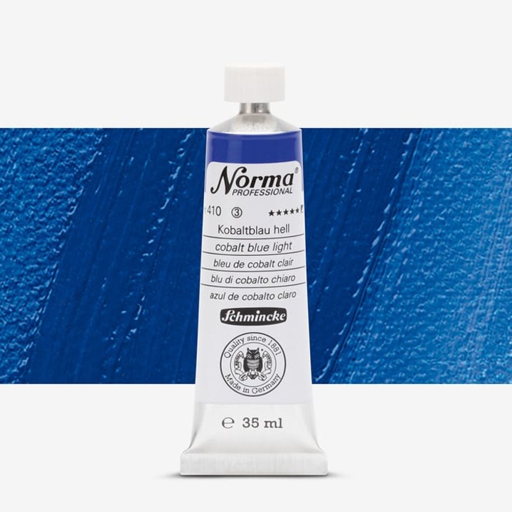 Culori ulei extra-fine 35 ml Norma - Schmincke, 410 Cobalt blue light