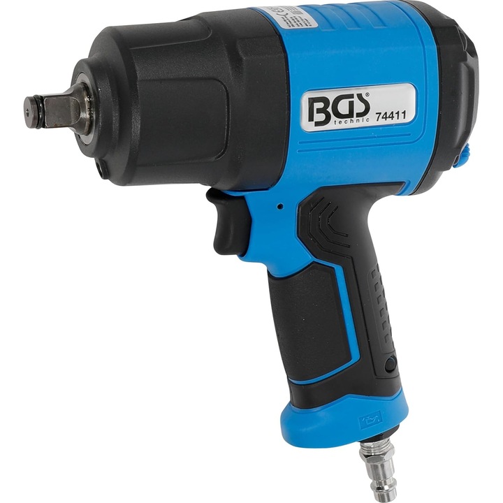 Cheie Impact Pneumatic BGS 74411, 12.5 mm, cuplu maxim 1650 Nm, design compact