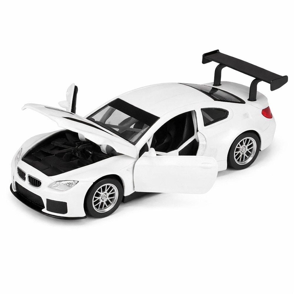 Mașină metalică pentru copii EmonaMall W5756 BMW M6 GT3, cu uși