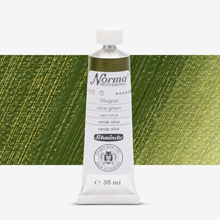 Culori ulei extra-fine 35 ml Norma - Schmincke, 512 Olive green