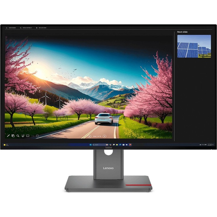 Монитор Lenovo ThinkVision P32UD-40, 31.5", WLED, IPS, 3840x2160, 4 x USB 3.0 Downstream, 1 x DisplayPort 1.4, 1 x USB Type-C Downstream, 1 x USB Type-B Upstream, 1 x HDMI 2.1, 1 x RJ-45, 1 x Thunderbolt 4 Upstream с DisplayPort функция (захранващ)