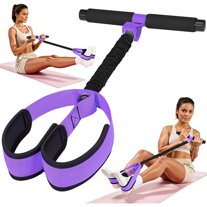 Esther Beauty® multifunkcionális fitnesz expander, 55 LBS gumiszalag edzéshez, fitneszhez, erőnléti ellenállás, koordináció, mobilitás, nyújtás, lila