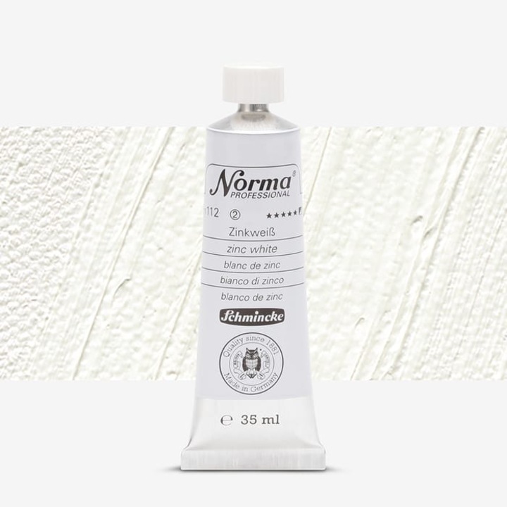 Culori ulei extra-fine 35 ml Norma - Schmincke, 112 Zinc White