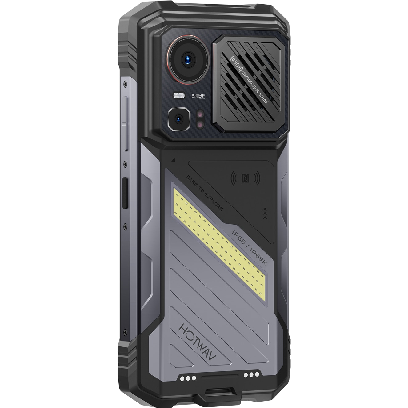 Telefon mobil Hotwav Hyper 8 Pro, 5G, 6.8", 512GB/12GB, 12000mAh, Negru