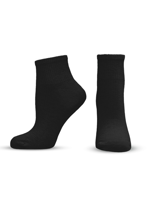 Дамски чорапи с къс конч Agiva Happy Foottopia, Street, Черен