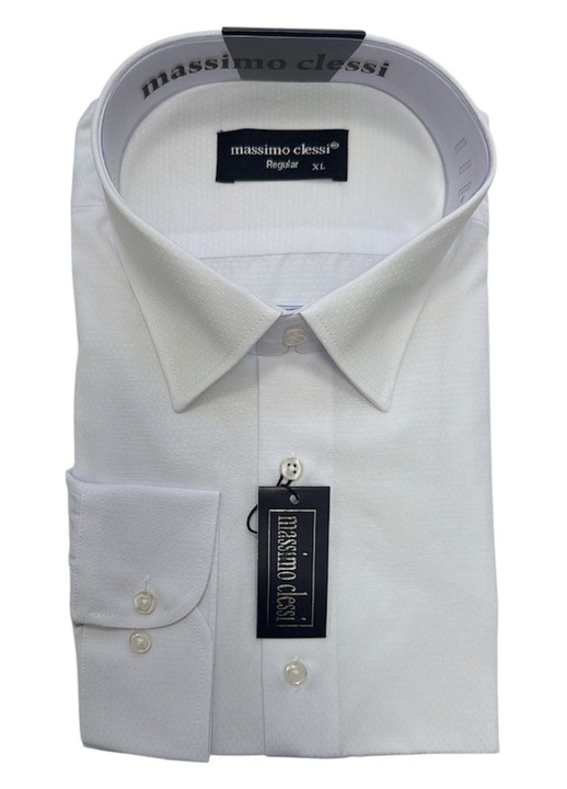 Massimo Clessi fehér ing, pamut-poliészter, méret, Fehér
