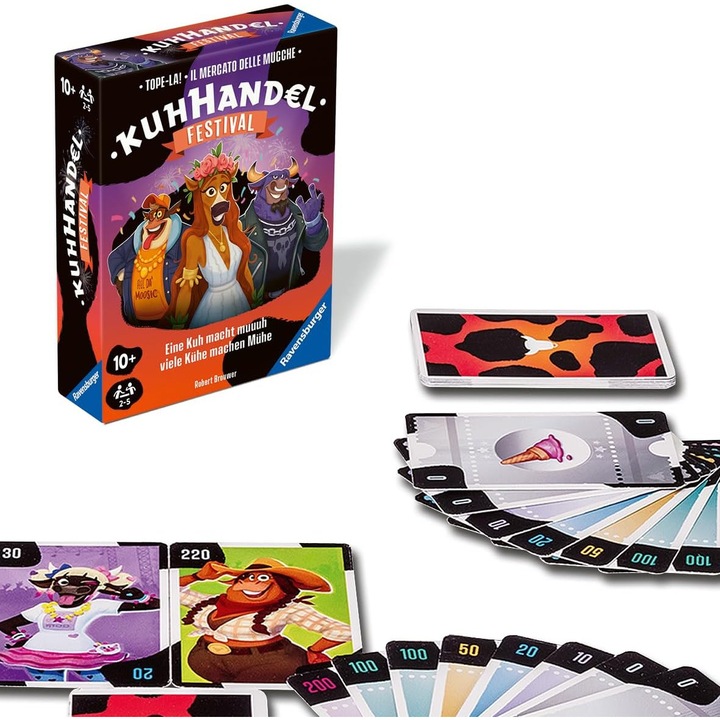 Joc de Carti Ravensburger Kuhhandel Festival, 2-5 Jucatori, Peste 10 Ani