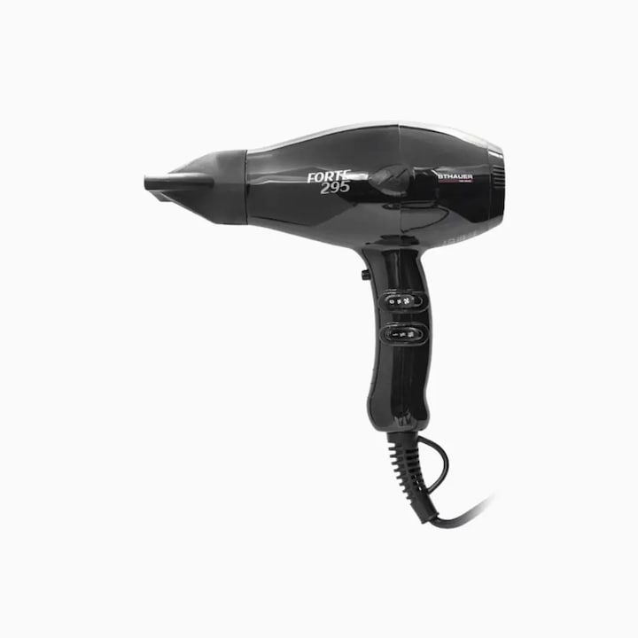 Сешоар, Xanitalia, Forte 295, 2000W, черен, 190x200x90мм, комплект с дифузер и 2 концентратора