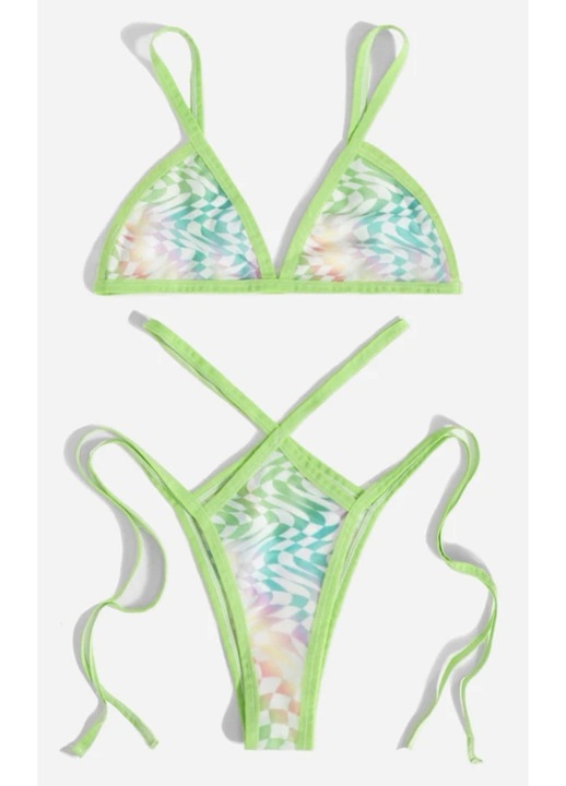 Női fehérnemű szett, zöld, M INTL méret