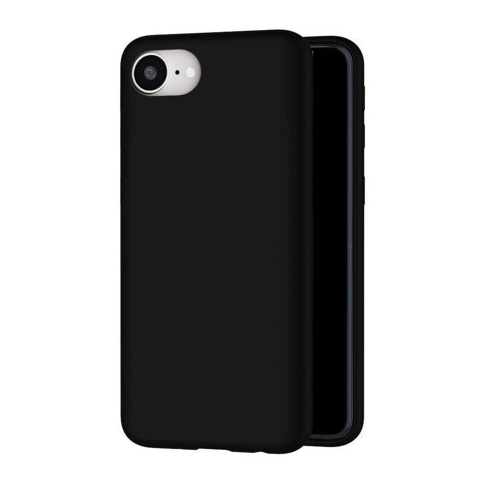 Husă de telefon compatibilă cu iPhone 17e - Husă din silicon negru