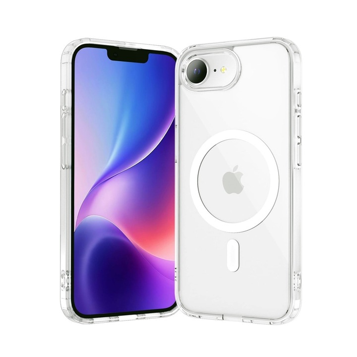Husă telefon compatibilă cu iPhone 17e - HUSĂ COMPLET MATĂ MAG - Husă transparentă compatibilă cu MagSafe