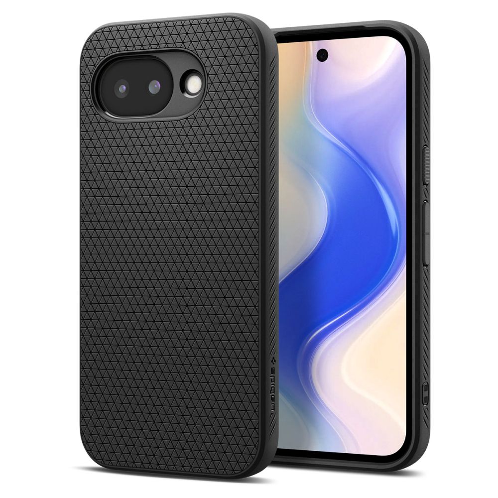 Husă de telefon compatibilă cu Google Pixel 10a - SPIGEN Liquid Air, husă mată neagră