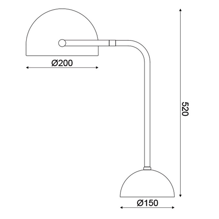 Veioza vintage Aca Lighting, monofot, metal negru mat, baza marmura alba, E27, 230V