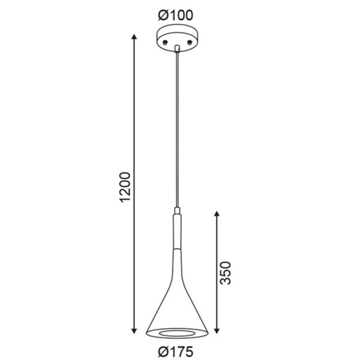 Pendul Aca Light Ntoui, 1 bec E14, negru, ciment, 230V, IP20