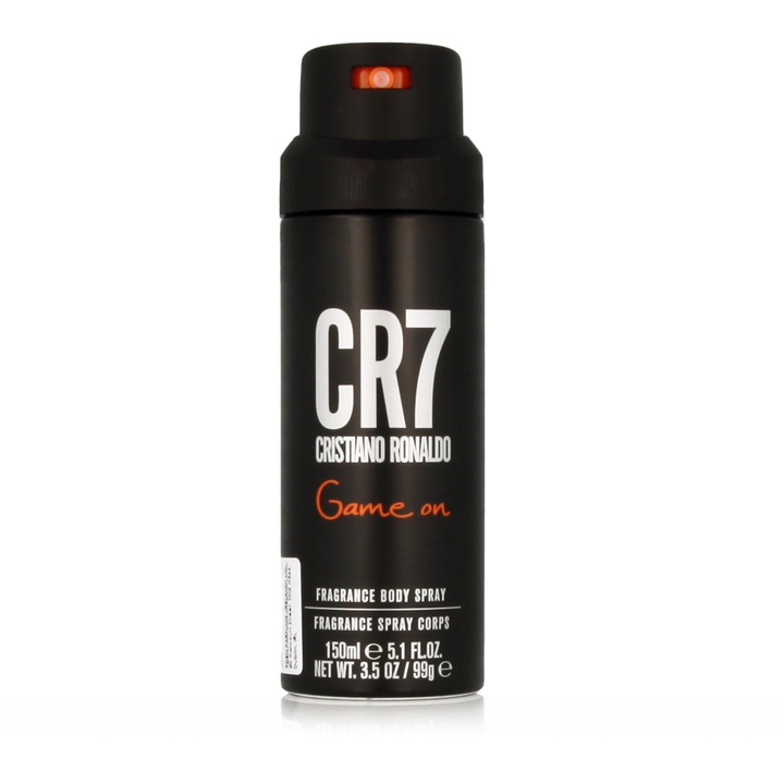 Deodorant bărbați Cristiano Ronaldo CR7 Game On, 150 ml, spray, aromă lemnoasă