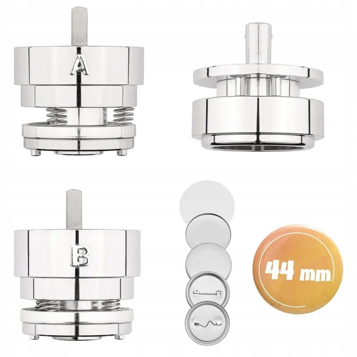 Matriță pentru insigne Diolut, 44mm, constructie metalică, ergonomic, 1 bucată