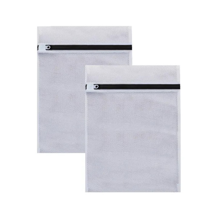 Торба за пране на бельо, комплект от 2 части, 40x50см, бяла