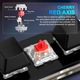 Mini tastatura mecanica programabila, 4 taste, compatibila cu mai multe dispozitive de sistem, butoane personalizabile, cu RGB, instructiuni de control rapid, pentru jocuri, design si birou, negru