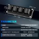 Mini tastatura mecanica programabila, 4 taste, compatibila cu mai multe dispozitive de sistem, butoane personalizabile, cu RGB, instructiuni de control rapid, pentru jocuri, design si birou, negru
